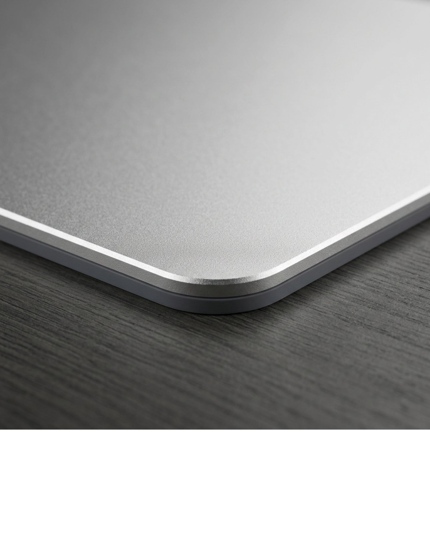 Kvxa Aluminium Hard Mouse Pad 300 x 240 mm Silver - Detail view