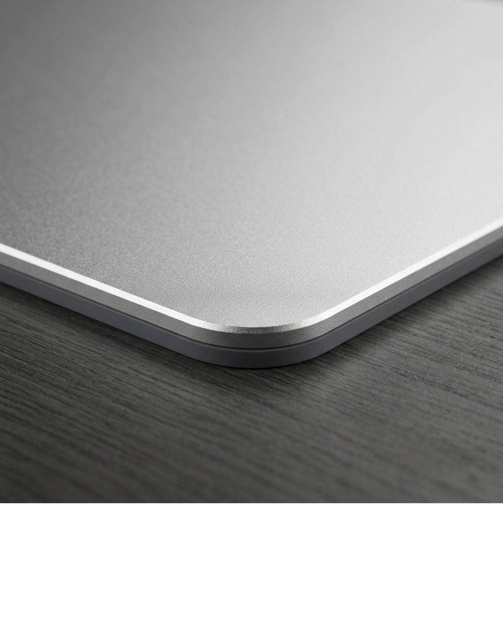 Kvxa Aluminium Hard Mouse Pad 300 x 240 mm Silver - Detail view