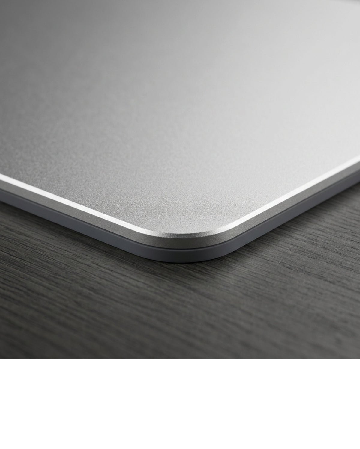 Kvxa Aluminium Hard Mouse Pad 300 x 240 mm Silver - Detail view